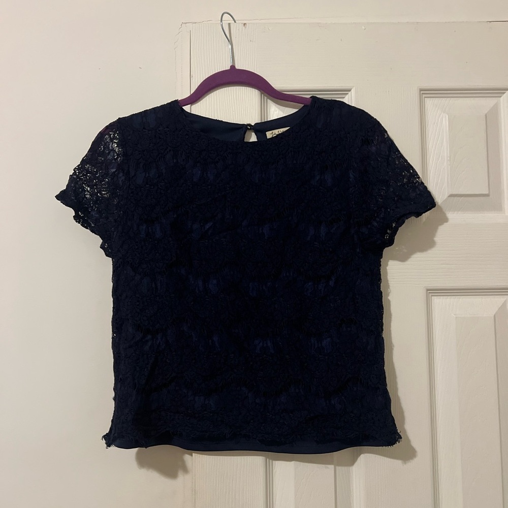 Lily White Lace Boxy Blouse